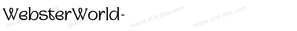 WebsterWorld字体转换