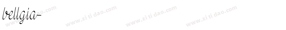 bellgia字体转换