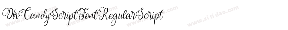 OhCandyScriptFontRegularScript-Wjrv字体转换