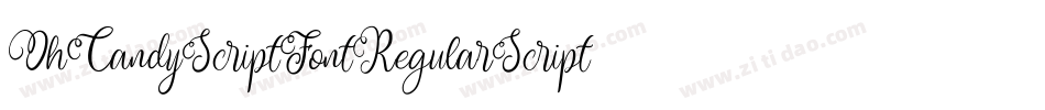 OhCandyScriptFontRegularScript-Wjrv字体转换