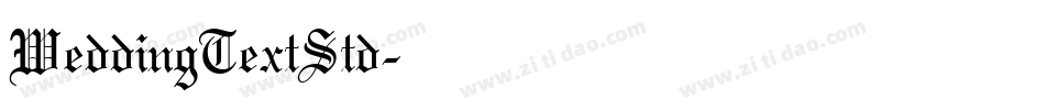 WeddingTextStd字体转换