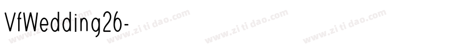 VfWedding26字体转换