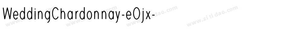 WeddingChardonnay-eOjx字体转换