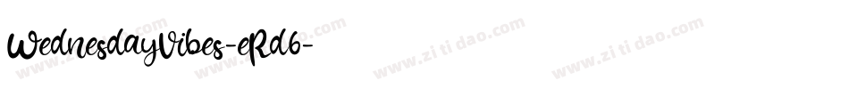 WednesdayVibes-eRd6字体转换