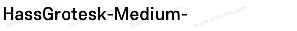 HassGrotesk-Medium字体转换
