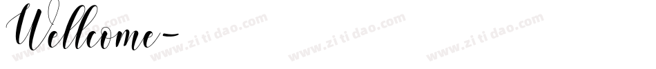 Wellcome字体转换
