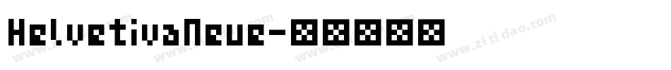HelvetivaNeue字体转换