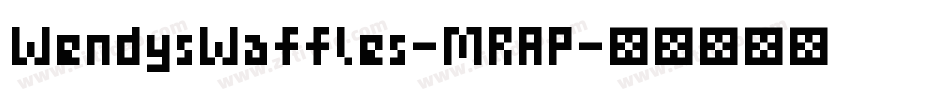 WendysWaffles-MRAP字体转换