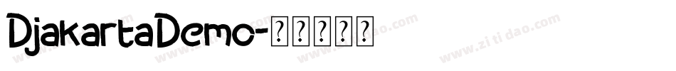 DjakartaDemo字体转换
