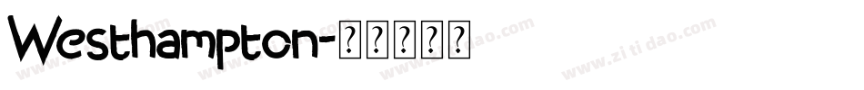 Westhampton字体转换