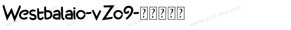 Westbalaio-vZo9字体转换