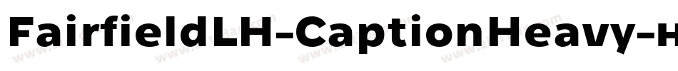 FairfieldLH-CaptionHeavy字体转换