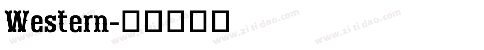 Western字体转换
