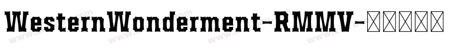 WesternWonderment-RMMV字体转换