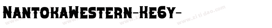 NantokaWestern-Ke6y字体转换