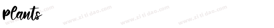 Plants字体转换
