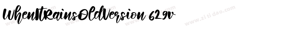WhenItRainsOldVersion-629v字体转换