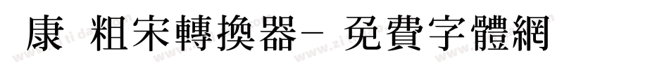 華康儷粗宋转换器字体转换