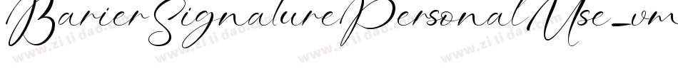 BarierSignaturePersonalUse-vmRzL字体转换