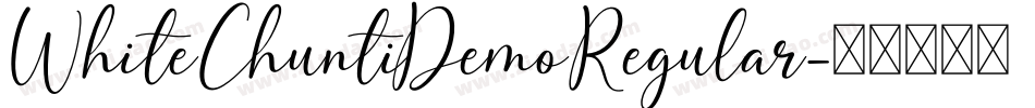 WhiteChuntiDemoRegular字体转换