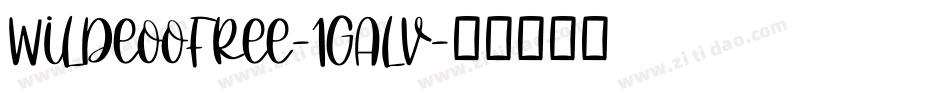 Wildeoofree-1Galv字体转换