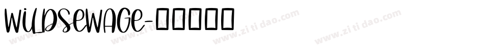 Wildsewage字体转换