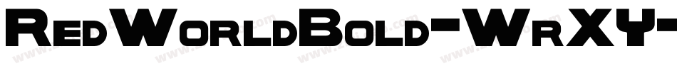 RedWorldBold-WrXY字体转换