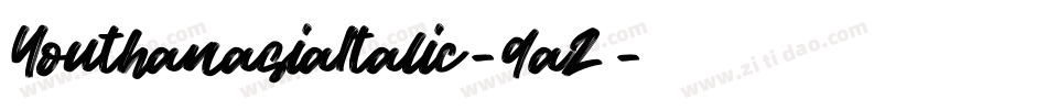 YouthanasiaItalic-9aZ字体转换
