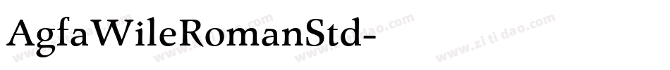 AgfaWileRomanStd字体转换