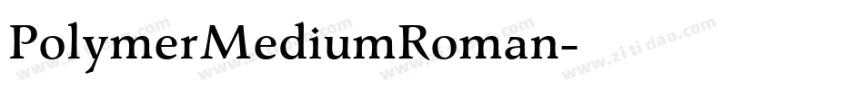 PolymerMediumRoman字体转换