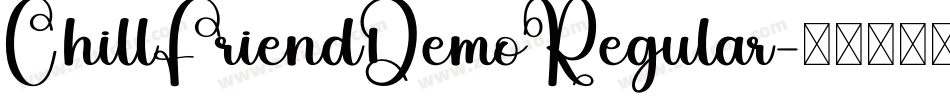 ChillFriendDemoRegular字体转换