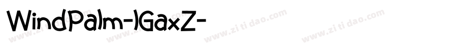 WindPalm-1GaxZ字体转换