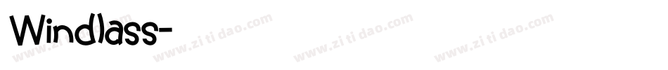 Windlass字体转换