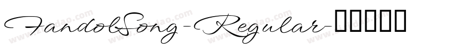 FandolSong-Regular字体转换