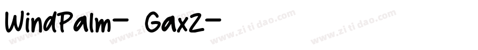WindPalm-1GaxZ字体转换