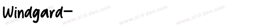 Windgard字体转换