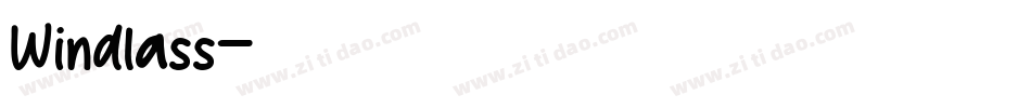 Windlass字体转换