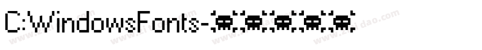 C:WindowsFonts字体转换