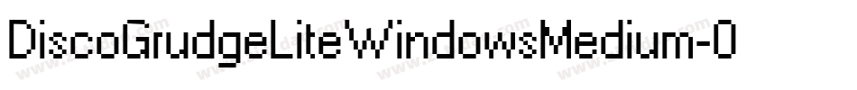 DiscoGrudgeLiteWindowsMedium-0zwv字体转换