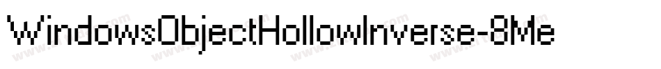WindowsObjectHollowInverse-8Mey2字体转换