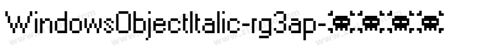 WindowsObjectItalic-rg3ap字体转换