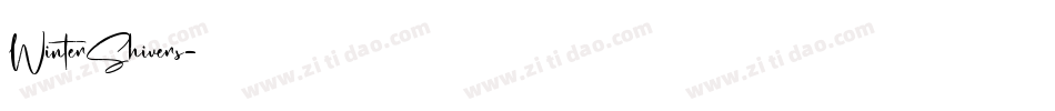 WinterShivers字体转换