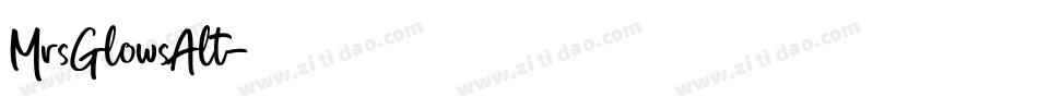 MrsGlowsAlt字体转换