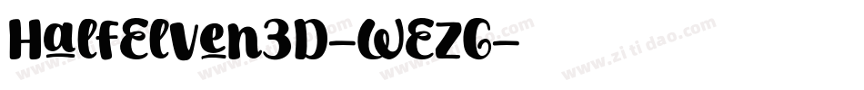 HalfElven3D-WEzG字体转换