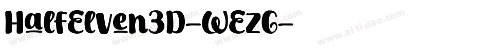 HalfElven3D-WEzG字体转换