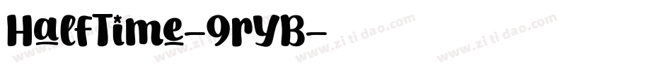 HalfTime-9rYB字体转换