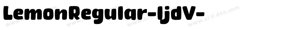 LemonRegular-ljdV字体转换