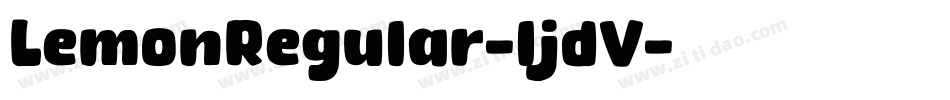 LemonRegular-ljdV字体转换
