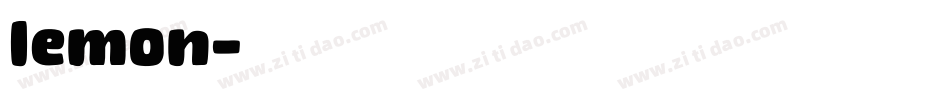 lemon字体转换