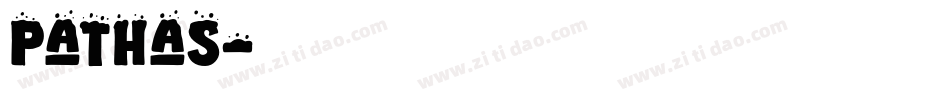 Pathas字体转换
